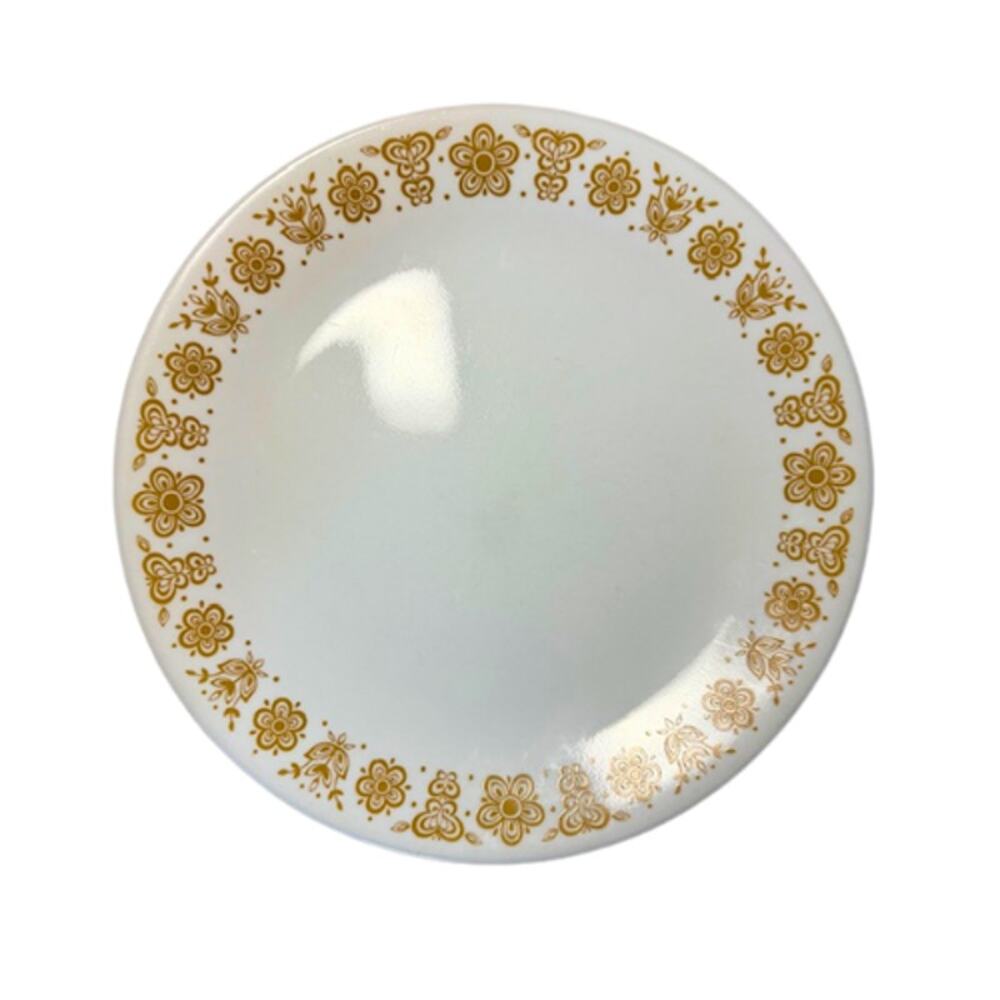 CORELLE Vintage Butterfly Gold Farmhouse Retro Dinner Plate | 10"
